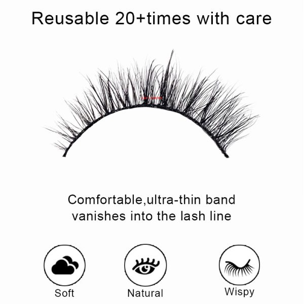 Rosie (12MM natural 3D mink fur false eyelashes short false eyelashes) - Image 4