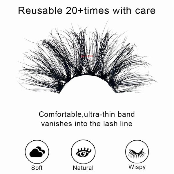 My Type (30MM natural 3D mink false eyelashes with multiple layers of thick, curly, messy and exaggerated long false eyelashes) - Image 4