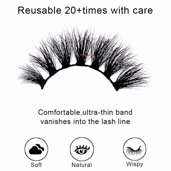 ARI (18MM natural 3D mink fur false eyelashes short false eyelashes) - Image 4