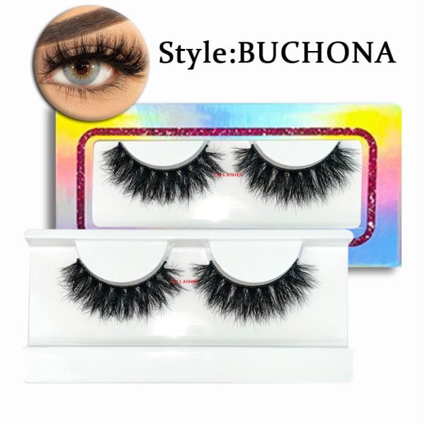 BUCHONA (18MM natural 3D mink fur false eyelashes short false eyelashes)