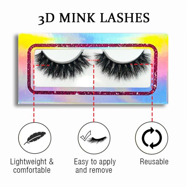 BUCHONA (18MM natural 3D mink fur false eyelashes short false eyelashes) - Image 2