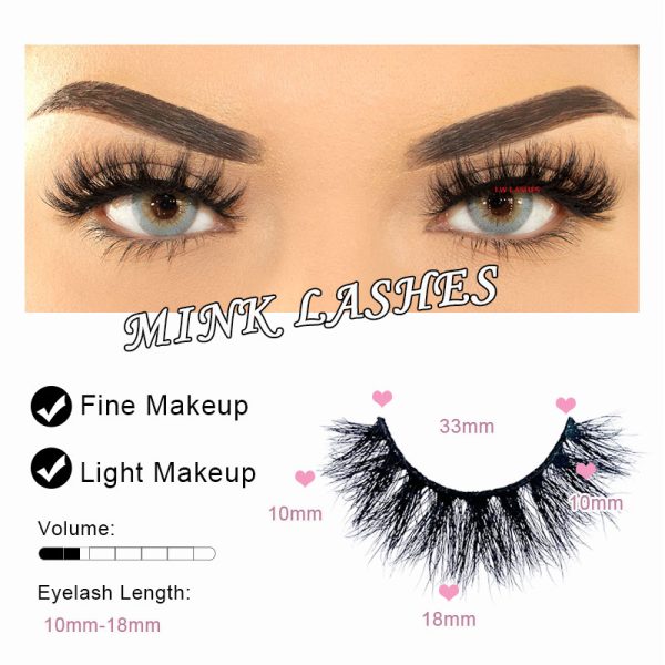 BUCHONA (18MM natural 3D mink fur false eyelashes short false eyelashes) - Image 3