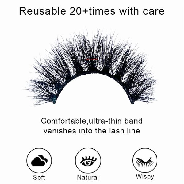 BUCHONA (18MM natural 3D mink fur false eyelashes short false eyelashes) - Image 4