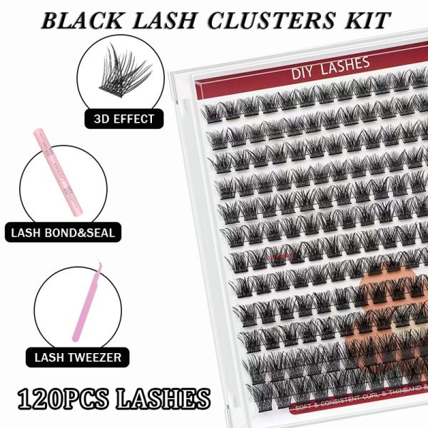 D style Mega Volume Wispy Clusters 120 clusters,3D curls KIT - Image 3