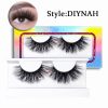 Diynah (20MM natural 3D mink false eyelashes, European and American multi-layer dense cross curled messy false eyelashes)