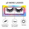 Diynah (20MM natural 3D mink false eyelashes, European and American multi-layer dense cross curled messy false eyelashes) - Image 2