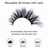 Fiji (20MM natural 3D mink false eyelashes, European and American multi-layer dense cross curled messy false eyelashes) - Image 4