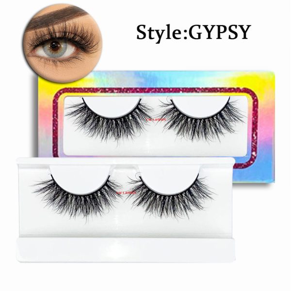 GYPSY (18MM natural 3D mink fur false eyelashes short false eyelashes)