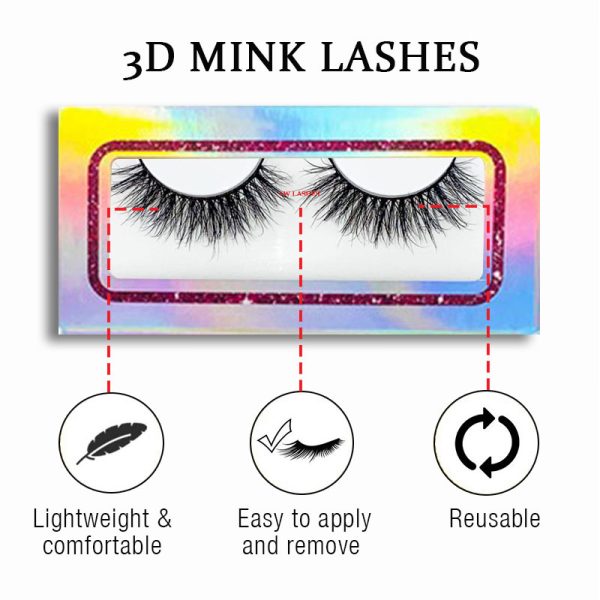 GYPSY (18MM natural 3D mink fur false eyelashes short false eyelashes) - Image 2