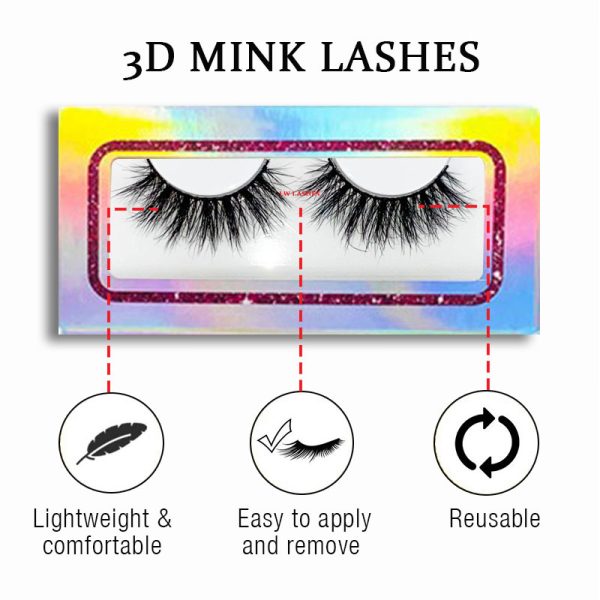 Sexy Thing (18MM natural 3D mink fur false eyelashes short false eyelashes) - Image 2
