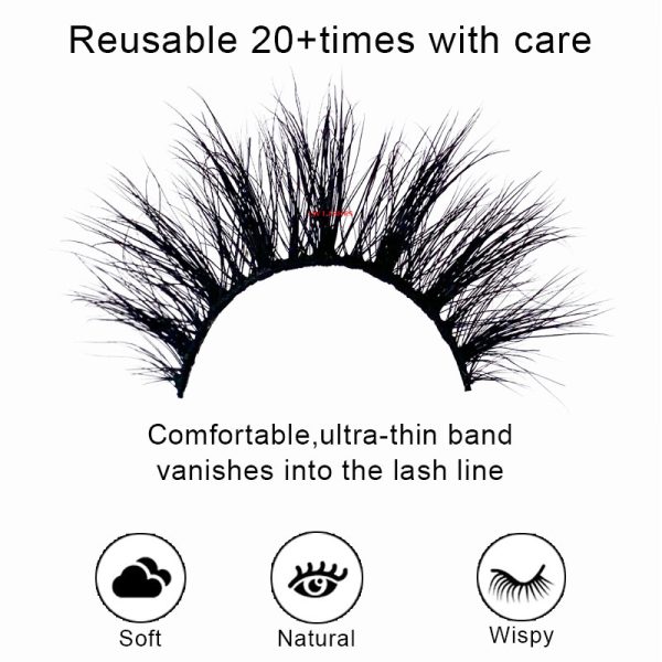Sexy Thing (18MM natural 3D mink fur false eyelashes short false eyelashes) - Image 4
