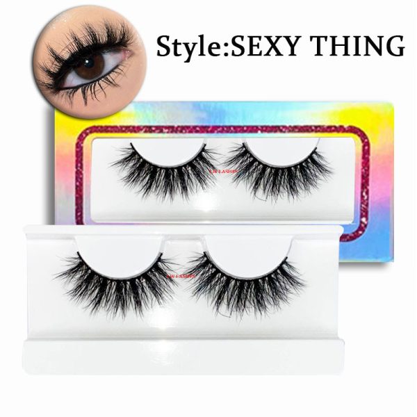 Sexy Thing (18MM natural 3D mink fur false eyelashes short false eyelashes)