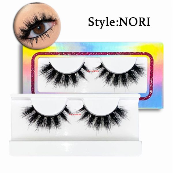 NORI (18MM natural 3D mink fur false eyelashes short false eyelashes)