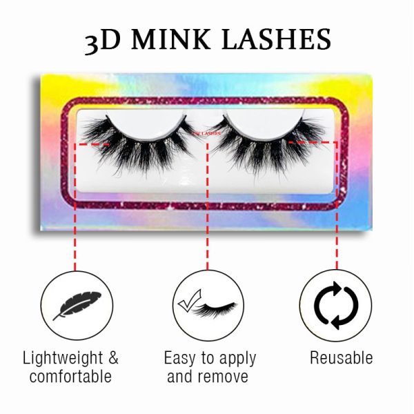 NORI (18MM natural 3D mink fur false eyelashes short false eyelashes) - Image 2