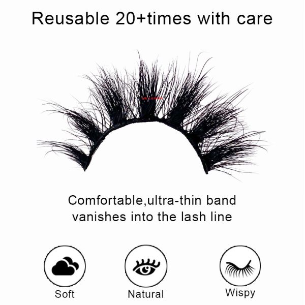 NORI (18MM natural 3D mink fur false eyelashes short false eyelashes) - Image 4