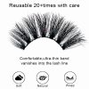 Trenay (25MM natural 3D mink false eyelashes with multiple layers of thick, curly, messy and exaggerated long false eyelashes) - Image 4