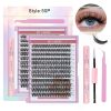 50P Mega Volume Wispy Clusters 120 clusters,3D curls KIT