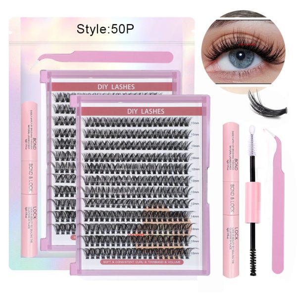 50P Mega Volume Wispy Clusters 120 clusters,3D curls KIT